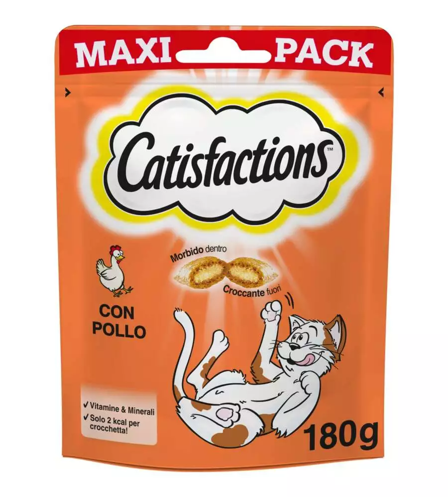 Catisfaction - snack per gatti pollo 180 gr